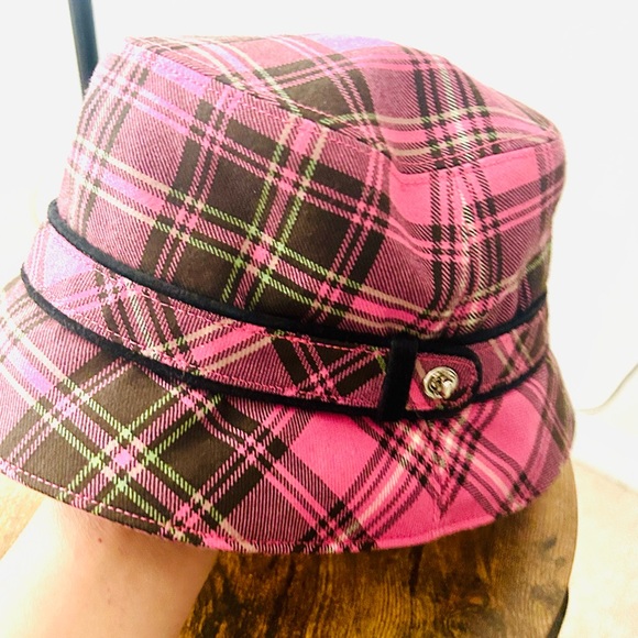 Coach Wool Pink Plaid Twist Buckle Bucket Hat
Vintage - Picture 8 of 10